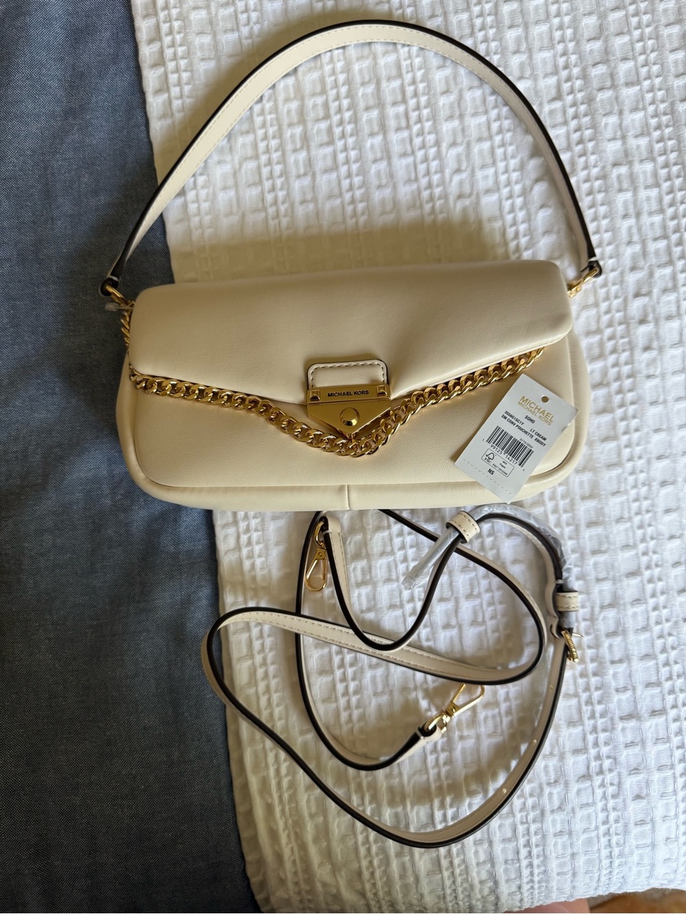 Michael Kors Cream Shoulder Bag